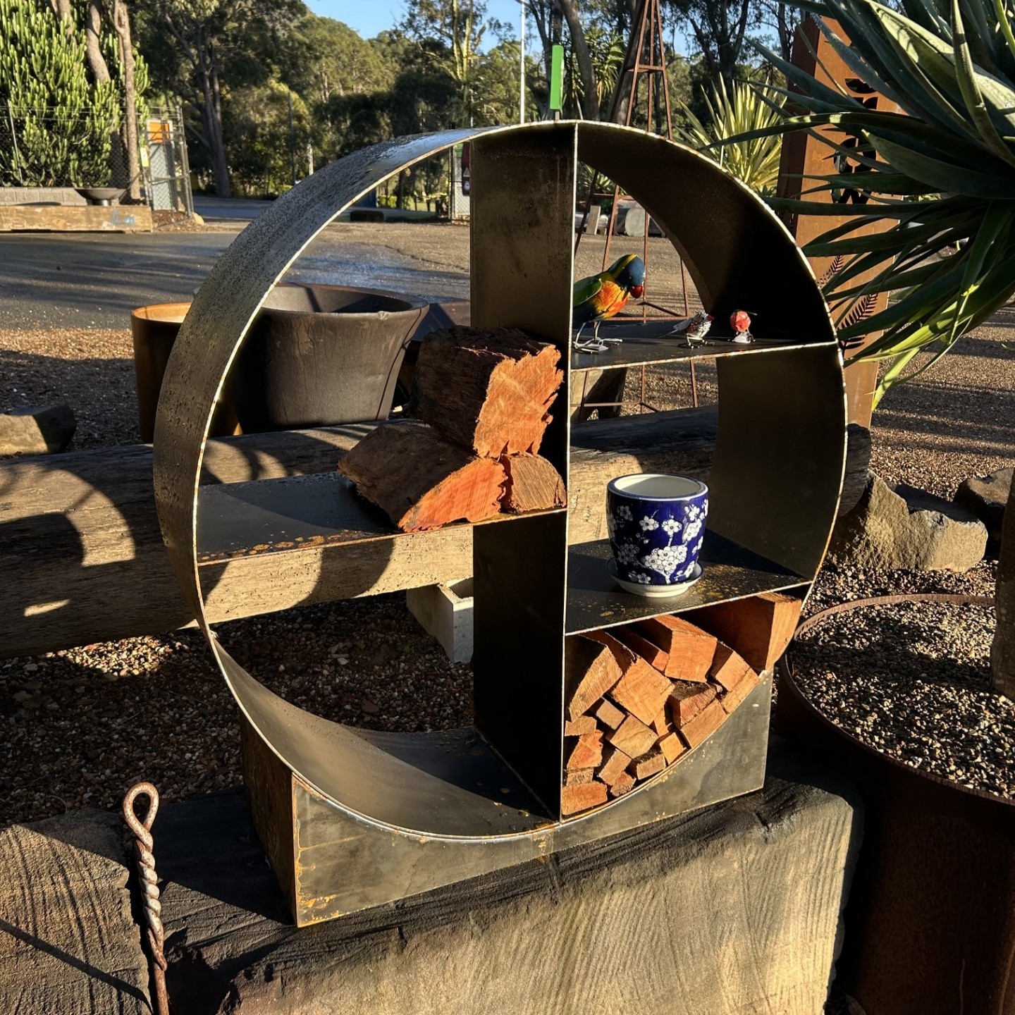 firewood holder large