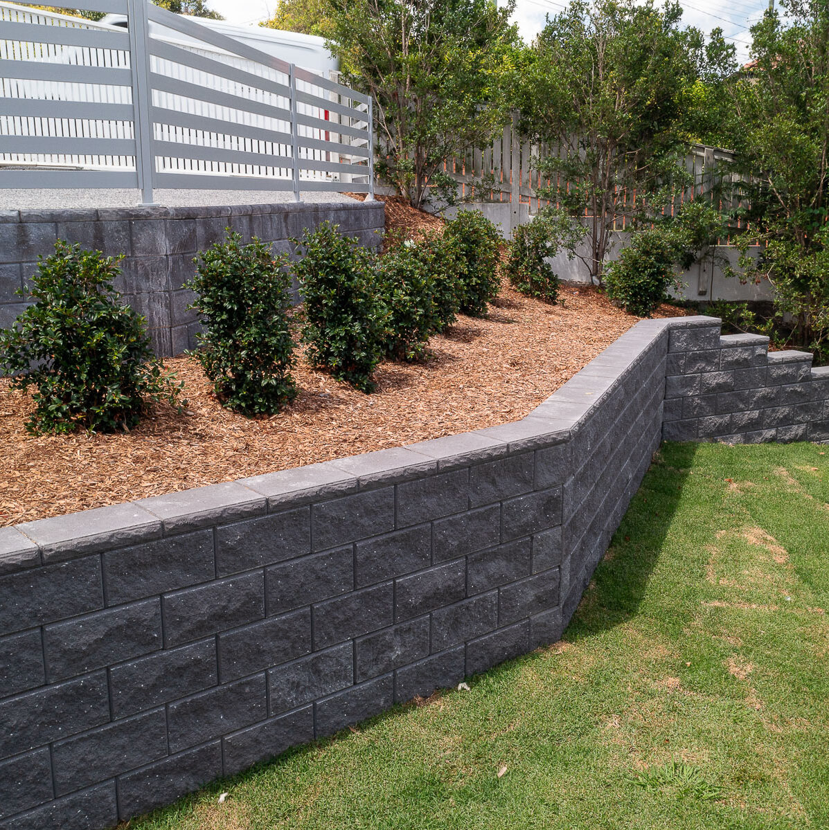 block retaining wall system